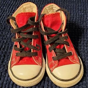 Red toddler converse